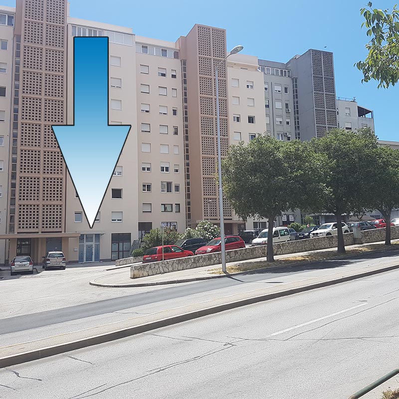 Ulica i prilaz uredu GEO PARS u Splitu